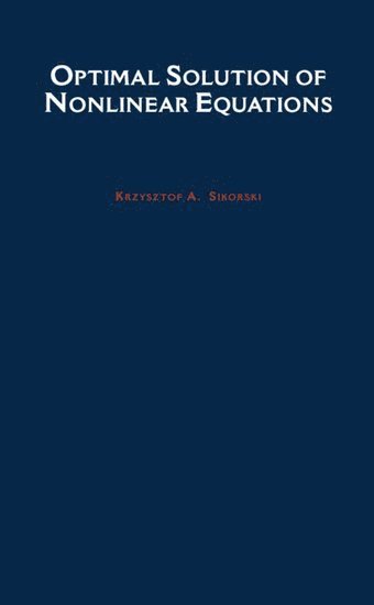 bokomslag Optimal Solution of Nonlinear Equations