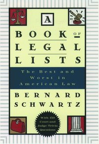 bokomslag A Book of Legal Lists