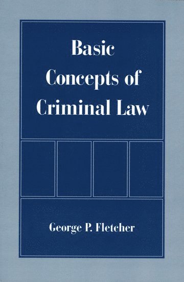 bokomslag Basic Concepts of Criminal Law