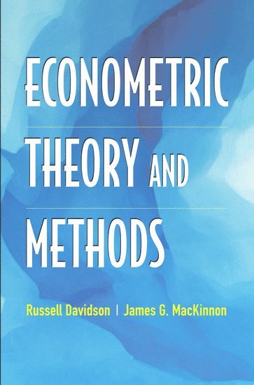 Econometric Theory and Methods 1