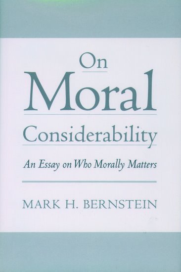 bokomslag On Moral Considerability