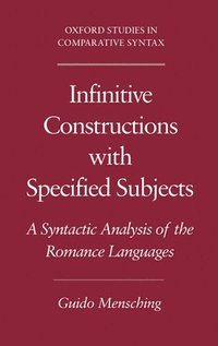 bokomslag Infinitive Constructions with Specified Subjects