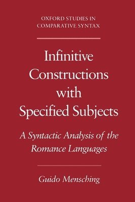 Infinitive Constructions with Specified Subjects 1