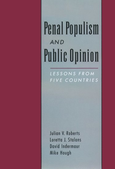 bokomslag Penal Populism and Public Opinion