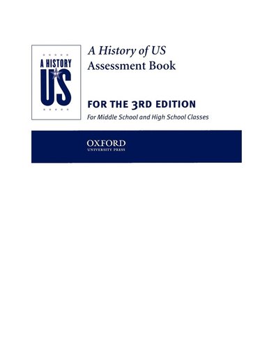 bokomslag History of US: Assessment Book: Books 1-10