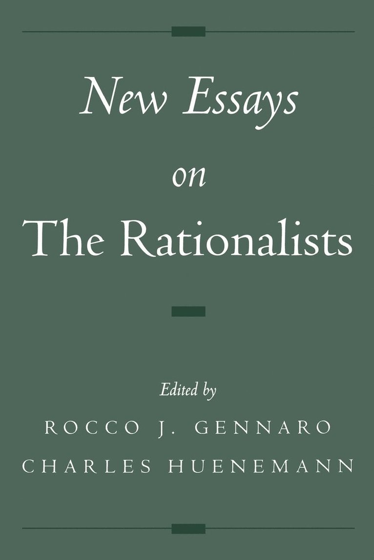 Rocco J. Gennaro, Charles Huenemann - New Essays on the Rationalists, Häftad