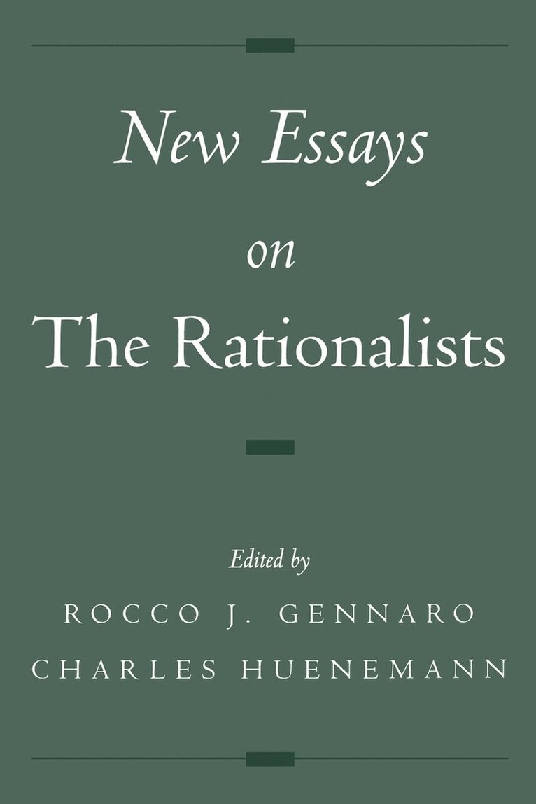 New Essays on the Rationalists 1