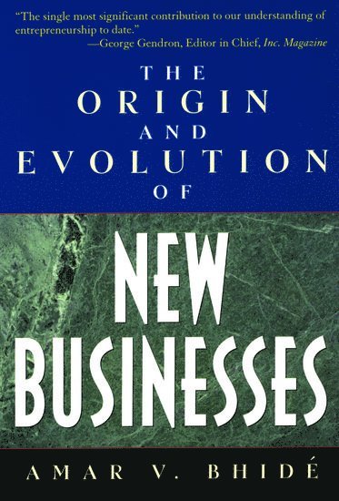 bokomslag The Origin and Evolution of New Businesses