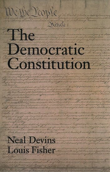 Devins, Fisher - The Democratic Constitution, Häftad