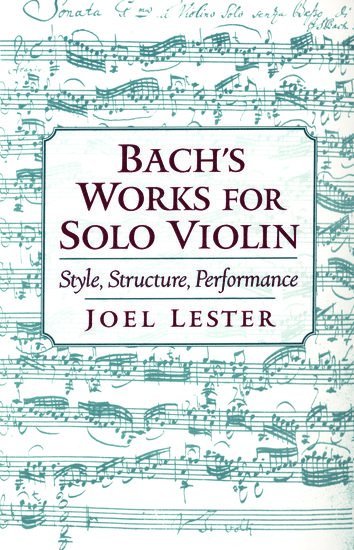 Bach's Works for Solo Violin 1