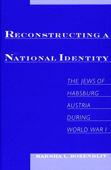 Marsha L. Rozenblit - Reconstructing a National Identity, Häftad