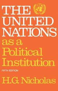 bokomslag United Nations as a Political Institution