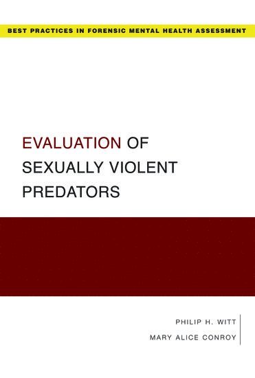 bokomslag Evaluation of Sexually Violent Predators