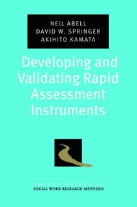bokomslag Developing and Validating Rapid Assessment Instruments