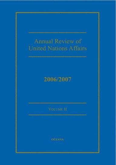 bokomslag Annual Review of United Nations Affairs