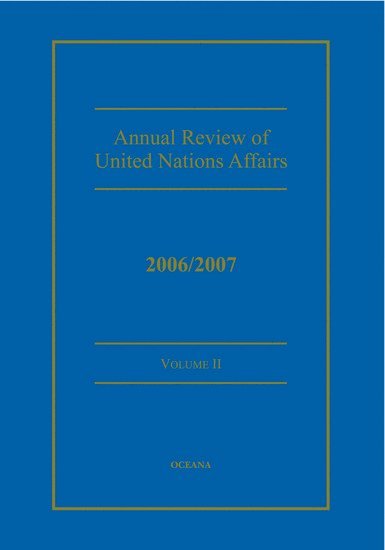 Annual Review of United Nations Affairs 1