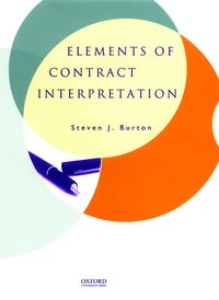 bokomslag Elements of Contract Interpretation