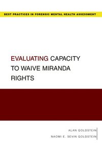 bokomslag Evaluating Capacity to Waive Miranda Rights