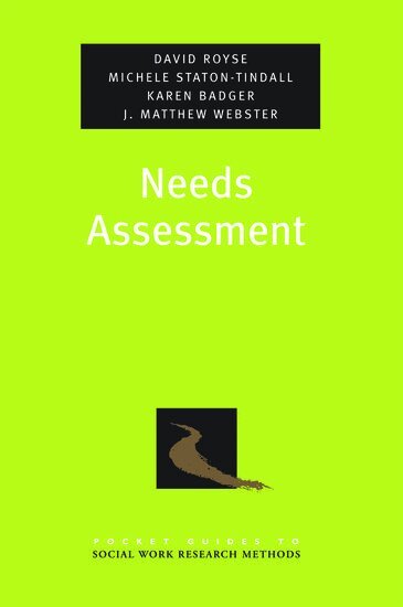 David Royse, Michele Staton-Tindall, Karen Badger, Matthew Webster - Needs Assessment, Häftad