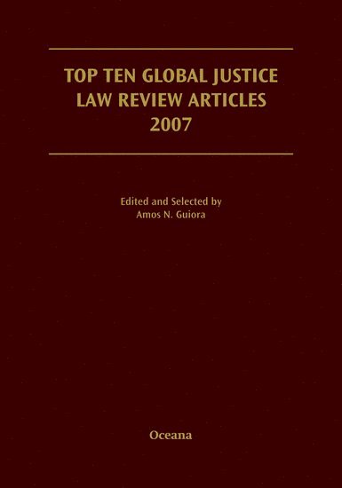 Top Ten Global Justice Law Review Articles 2007 1