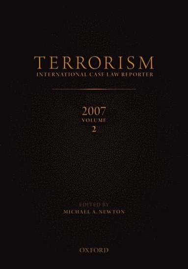 bokomslag Terrorism: International Case Law Reporter Volume 2: Volume 2