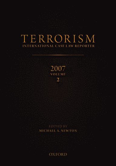 bokomslag Terrorism: International Case Law Reporter Volume 2: Volume 2