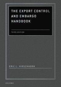 bokomslag The Export Control and Embargo Handbook