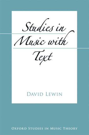 Studies in Music with Text 1