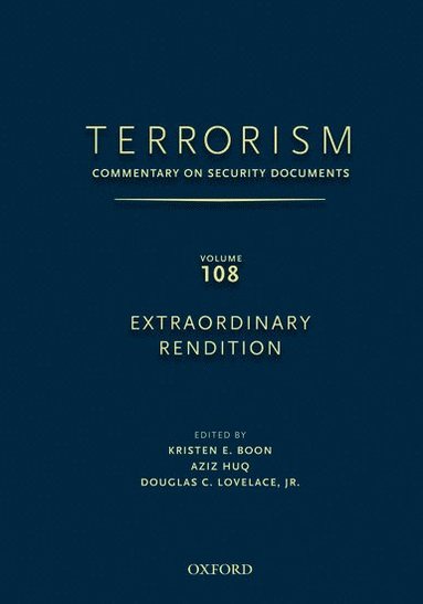 bokomslag TERRORISM: Commentary on Security Documents Volume 108