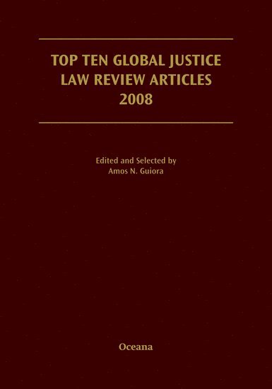 Top Ten Global Justice Law Review Articles 2008 1