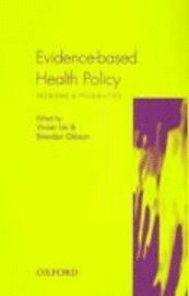 bokomslag Evidence Based Health Policy