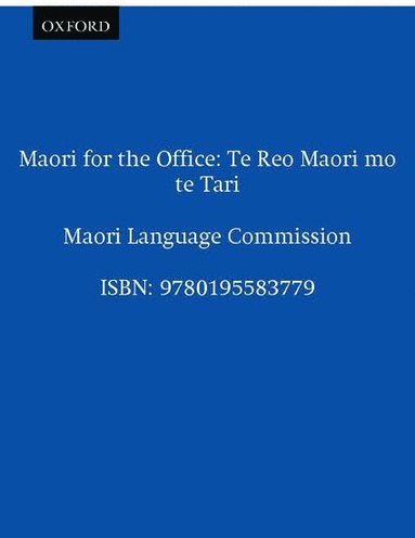 bokomslag Maori for the Office