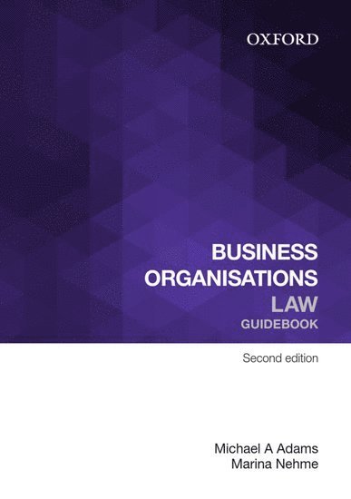 Michael A. Adams, Marina Nehme - Business Organisations Law Guidebook, Häftad