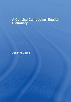 Judith Jacob Jacobs - Concise Cambodian-English Dictionary, Inbunden