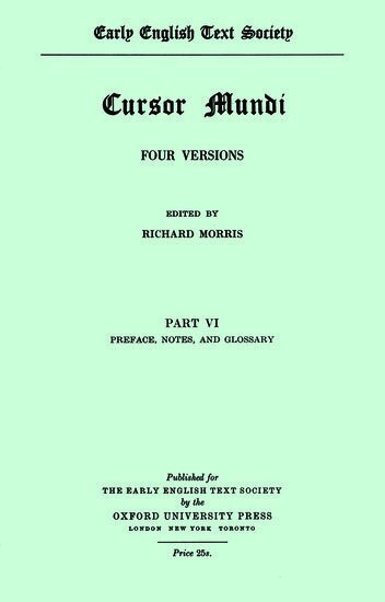 R. Morris - Cursor Mundi, Häftad