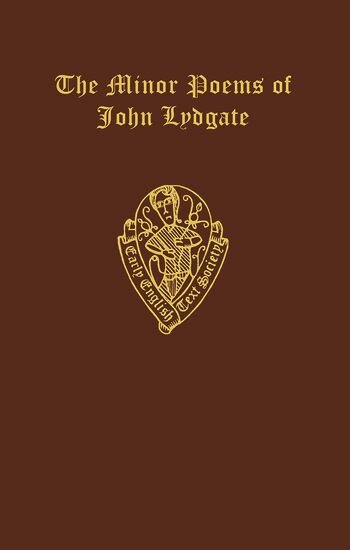 Merriam (ed) Sherwood, H.N. MacCracken - The minor poems of John Lydgate, Inbunden