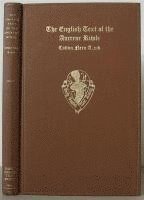 bokomslag The English Text of the Ancrene Riwle              British Museum MS. Cotton Nero A.xiv.