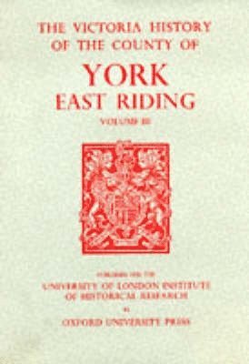 bokomslag A History of the County of York East Riding