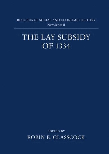 bokomslag The Lay Subsidy of 1334