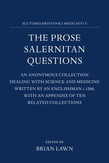 Brian Lawn - The Prose Salernitan Questions, Inbunden