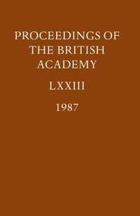 bokomslag Proceedings: Vol. LXXIII (1987)