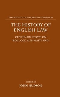 bokomslag The History of English Law