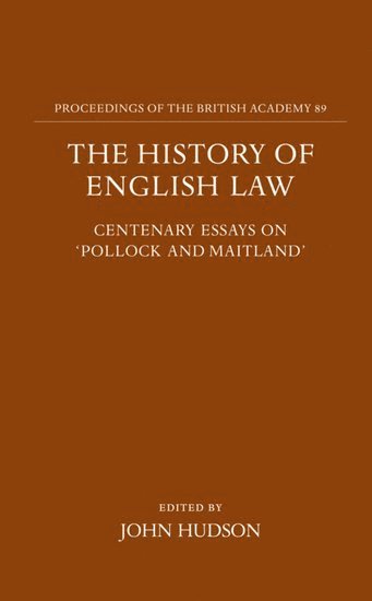 bokomslag The History of English Law