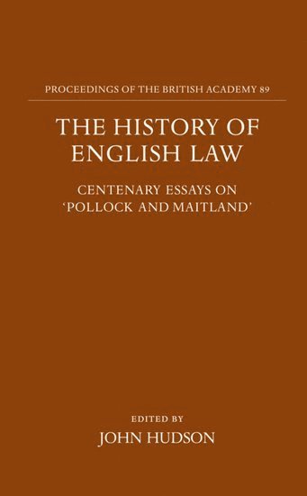 The History of English Law 1
