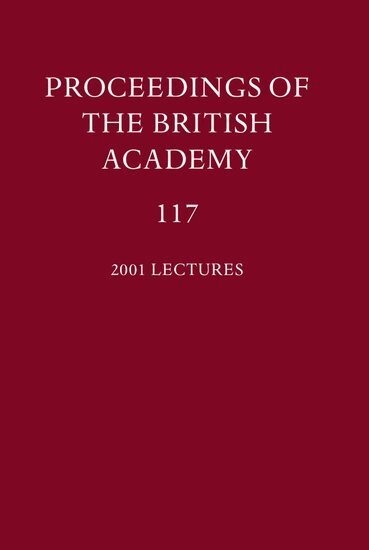 F.M.L. Thompson - Proceedings of the British Academy, Volume 117, Inbunden