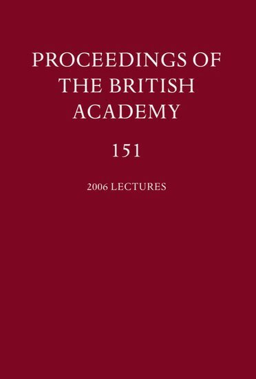 P.J Marshall, CBE, FBA - Proceedings of the British Academy, Volume 151, 2006 Lectures, Inbunden