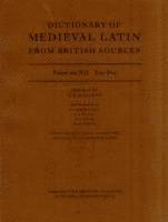 bokomslag Dictionary of Medieval Latin from British Sources