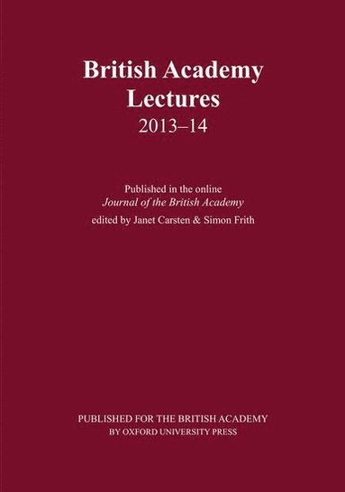 bokomslag British Academy Lectures 2013-14