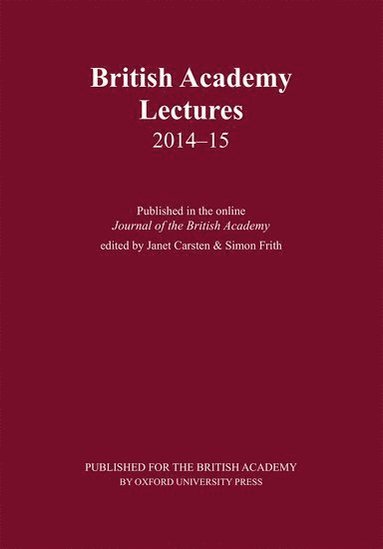 bokomslag British Academy Lectures 2014-15
