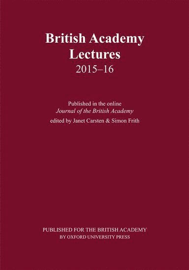British Academy Lectures, 2015-16 1